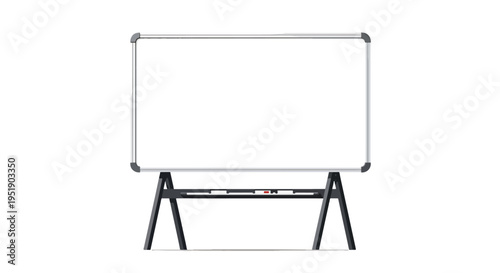 Blank Presentation Screen for Displaying Information Teaching Purposes or Office Planning A Receptive Surface for Creativity and Collaboration During Meetings and Group Work Sessions