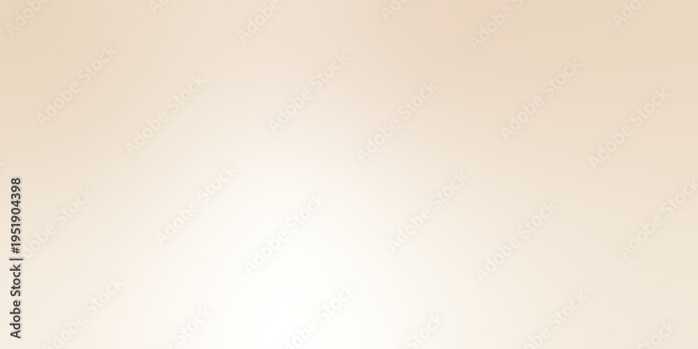 Obraz premium Light beige gradient background. Light brown cream bg. Abstract gradient ivory color backdrop. Simple smooth beige wallpaper. Soft sepia pearl texture. Vector illustration.