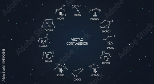 Zodiac Constellations Circle Astrology Symbols Universe.