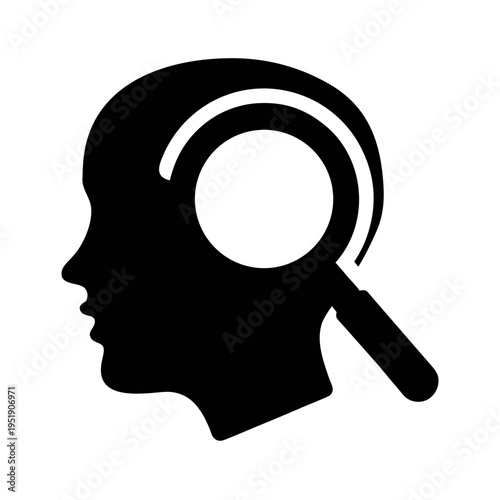 Mind searching concept illustration for mental health awareness and cognitive psychology design