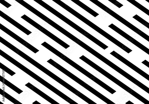 Seamless line pattern. Abstract geometric wallpaper of the surface. Striped background. Print for polygraphy, t-shirts and textiles. Black and white illustration