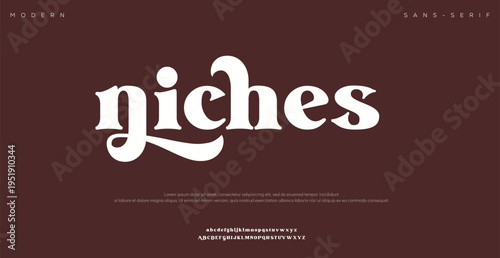 Niche Marketing Concept with Stylish Typography