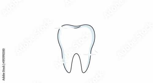 Tooth Health and Dental Hygiene Depicted with Sparkling Effect Illustrating Oral Care and a Healthy Smile Good for Promoting Preventative Measures and Showing the Importance of Regular Checkups