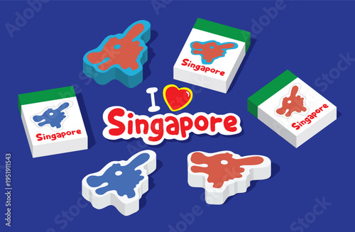 The dragonhead playground is illustrated in retro eraser style with bold shapes, nostalgic colors - evoking Singapore’s iconic childhood charm and old-school design.