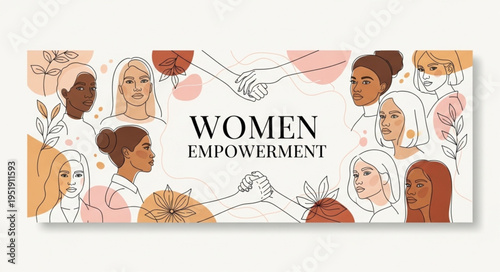 Diverse Women Empowerment Illustration - Celebrating Unity and Strength.