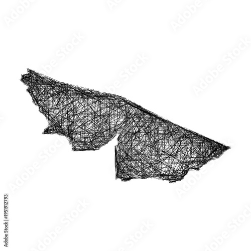 Sketch Acre outline map design