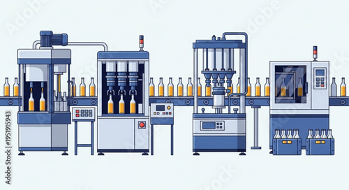Bottling Machine Production Line Equipment.