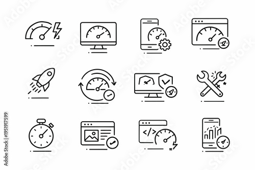 Illustrations of key concepts in web and application performance metrics