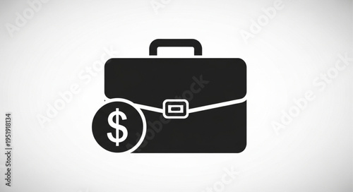 Business Portfolio with Dollar Sign - Financial Investment and Career Success.