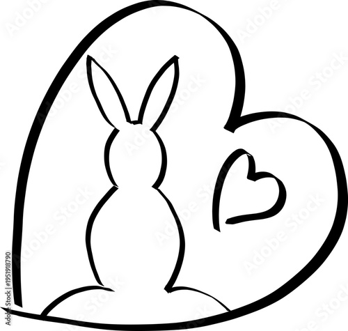 Tableau sur toile Osterhase2