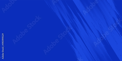 blue color pattern gradient grunge texture background. Dots pop art comics sport style.