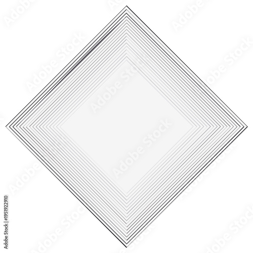 Abstract Rhombus: Progressive Lines in Geometric Composition, Subtle Gradients
