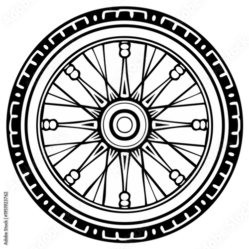 Dharmachakra Dharma Wheel Buddhist Symbol Circular Design