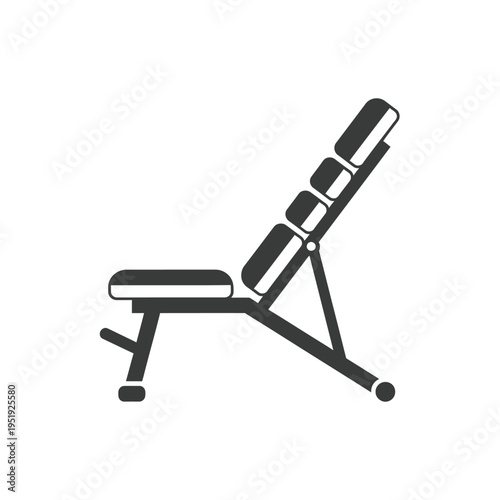 Adjustable gym workout bench press.