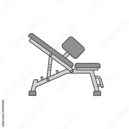 Adjustable incline weight bench press.