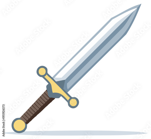 Cartoon Sword Illustration