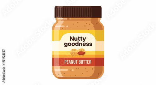 A Jar of Peanut Butter Representing a Delicious and Nutritious Spread Ideal for Breakfast Lunch or a Snack Delivering a Rich Taste and a Source of Protein and Energy for Daily Consumption