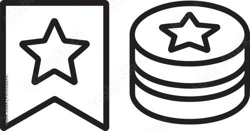 Star icons for rating and reward