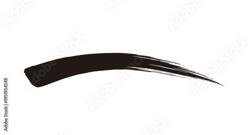 Black car spoiler on white background.