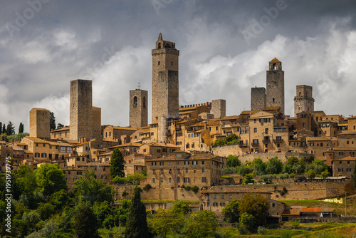 Fotografía San Gimignano historic center, UNESCO World Heritage site, Italy