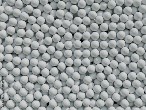 Many Golf Balls fill up the screen