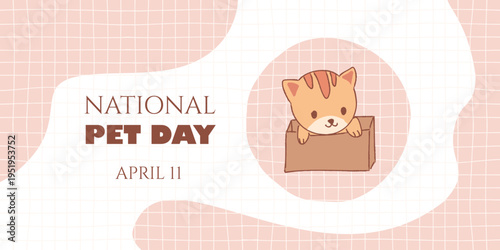 International Pet Day Cat Poster