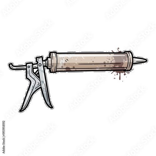 Caulking Gun Illustration
