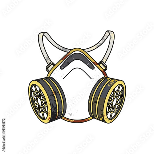 Respirator Mask, Protective Gear, Safety Equipment, Air Filter, Industrial Mask