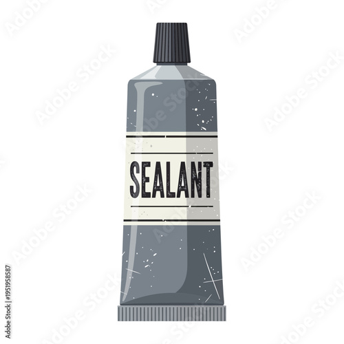 Sealant tube, adhesive caulk for repairs and construction