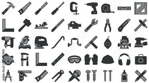 Collection of various tools and objects.
