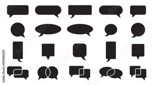 Collection of Silhouette Hands Poses in Various Open and Cupped Gestures