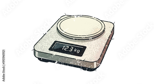 Digital Kitchen Scale with 12.3 kg Display