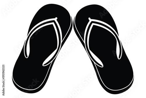 flip flops vector icon