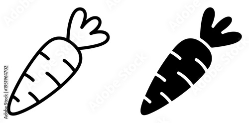 fresh carrot vegetable icon transparent vector