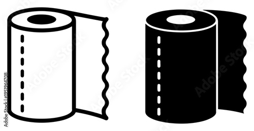 paper towel roll icon transparent vector