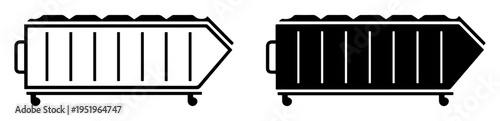 dumpster container icon garbage waste bin