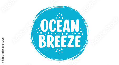 Ocean Breeze logo vector