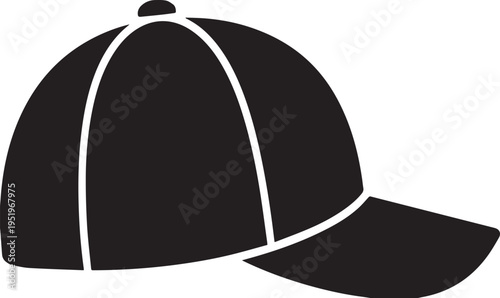 Athletic Baseball Cap Headwear Silhouettes