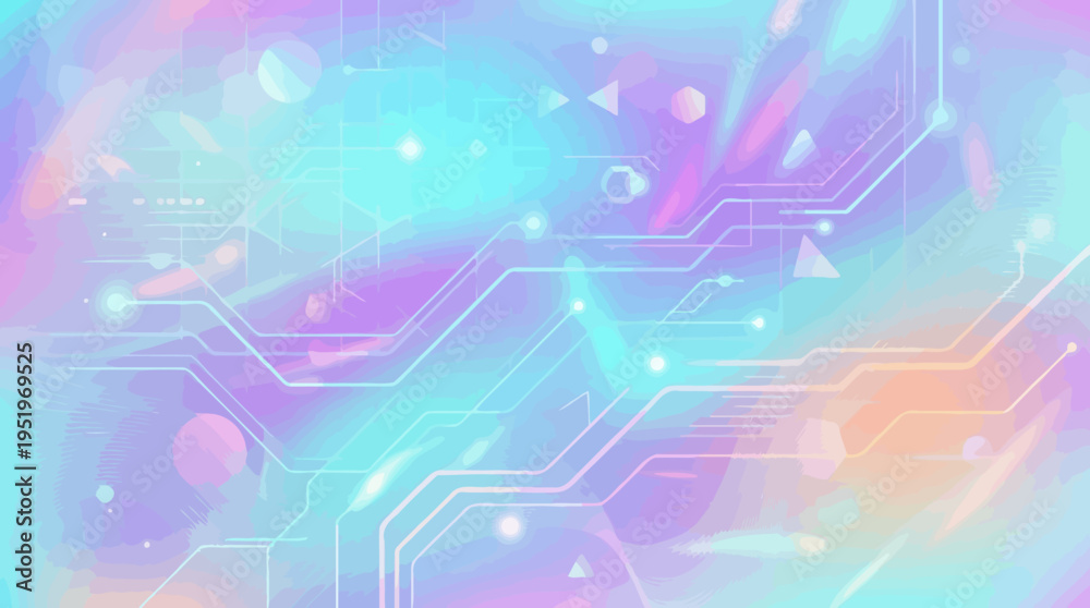 Obraz premium Soft holographic gradient texture background
