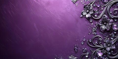 Sfondo viola con spazio per messaggio.