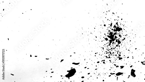 Splatter paint black and white