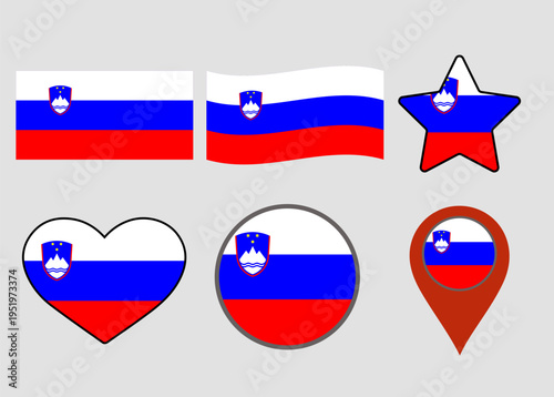 slovenia flag set vector
Vector set of flags in various shapes round, star, wavy, heart Free Download slovenia flag set vector
Vector set of flags in various shapes round, star, wavy, heart - GFXLoad