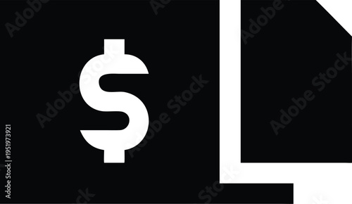 financial report vector icon silhouette