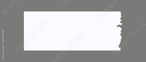 Torn paper frame background. White blank sheet wallpaper with jagged edges. Ripped grunge element bundle for poster, text box, banner. Vector