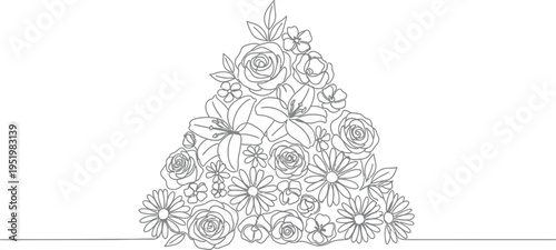 A christmas tree decorated with gifts and ornaments