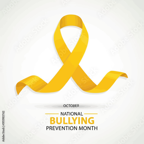 National Bullying Prevention Month Awareness Ribbon.