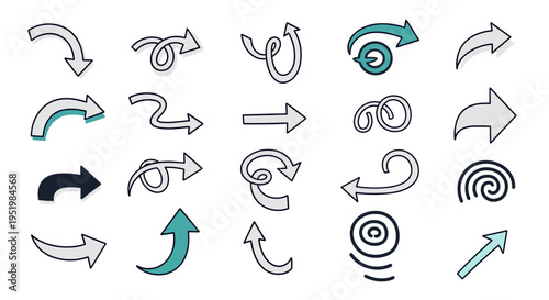 This image depicts a continuous cycle with two arrows, symbolizing feedback, iteration, and ongoing processes. Ideal for illustrating concepts like qu