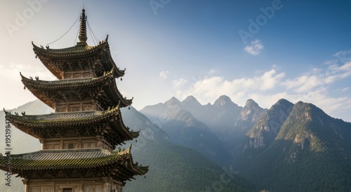 Pagoda in Mountains