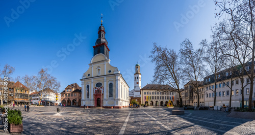 Sankt Dreifaltigkeit Kirche, Altstadt, Frankenthal, Rheinland Pfalz, Deutschland 