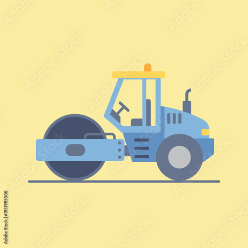 Road Roller Construction Machine Equipment.